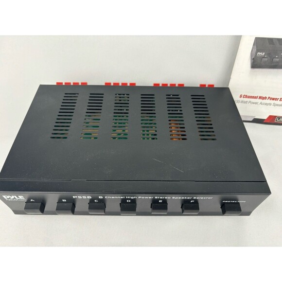 Pyle PSS6 6-Channel High Power Stereo Speaker Control Center Selector Read - Picture 4 of 9